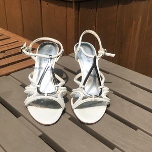 Nine West White Sandals